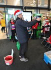 Charles conducts for &quot;We wish you a merry Christmas&quot;.