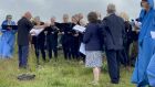 The choir singing Kerra Kernow