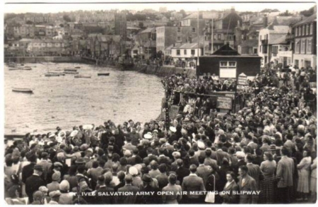 salvation army open air slipway st ives 1960s
